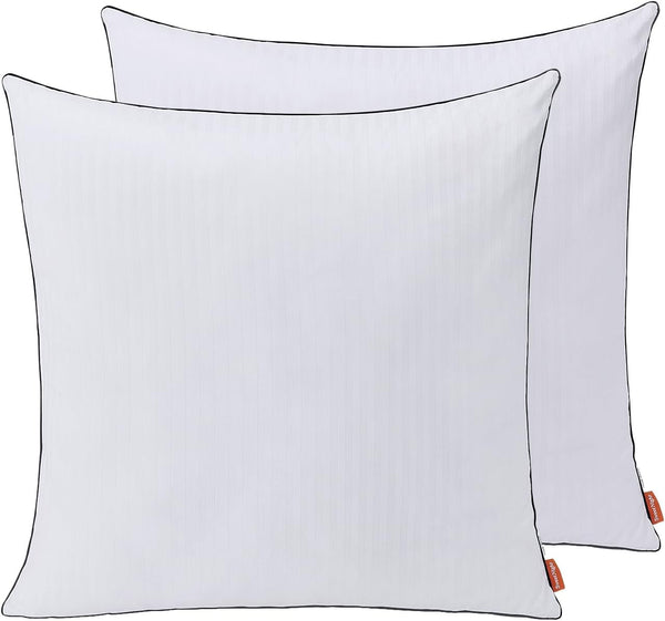 Pernă Sweetnight 80X80 Set de 2, pernă din microfibră 1300G, pernă moale și de susținere a gâtului pentru toate pozițiile de dormit, capac respirabil 100% bumbac, certificat Oeko-Tex