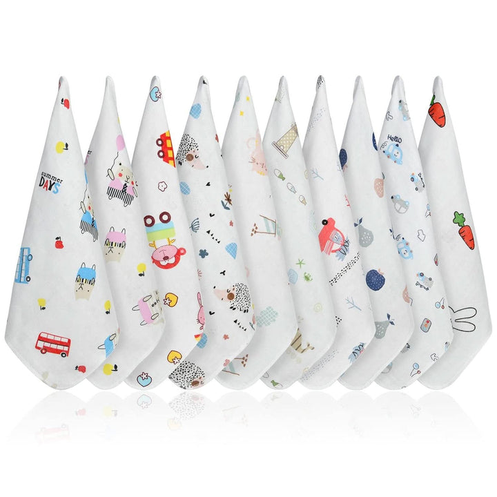 Baby Musselin Waschlappen, 8 Stück Bio-Baumwolle Baby Waschlappen, Mehrzweck Baby Handtücher Set, Waschlappen Kinder Für Neugeborene, Saugfähig, 25 * 25Cm