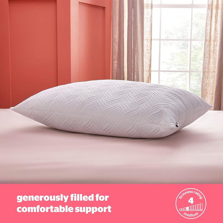 Silentnight Ultimate Pillow - pernă de pat moale și de susținere cu capac de lux matlasat Pinsonic Soft Touch, lavabil la mașină și hipoalergenic pentru cei care dorm pe spate și lateral, 1 bucată