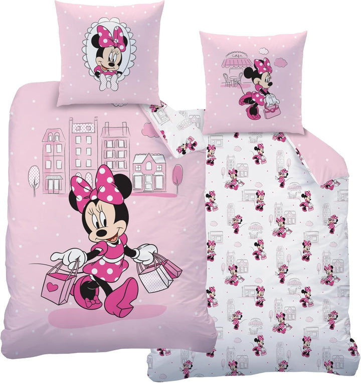 Bettwäsche 135X200 Flanell, Biber Mädchen, Eiskönigin Anna ELSA & Olaf, Kuschelig Weich Für Winter, 1X Kissenbezug 80X80 + Bettbezug 135X200, 100% Baumwolle, Frozen