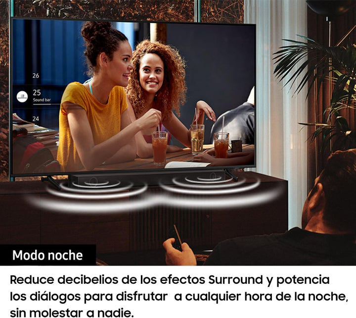SAMSUNG Soundbar HW-C450/ZF C-Serie, 3 Lautsprecher, Subwoofer Inklusive, 2.1-Kanal-Audio, Adaptive Sound Lite, Black 2023