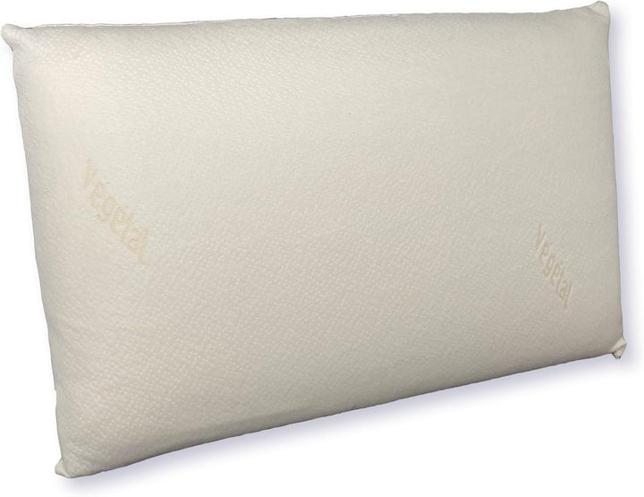 Pernă, Ergonomică, Vegetală, 45 X 70 Cm, Formă de memorie, Dreptunghiulară, Umplutură 100% MDF, Partea inferioară din bumbac, Capac din poliester - Ulei de ricin