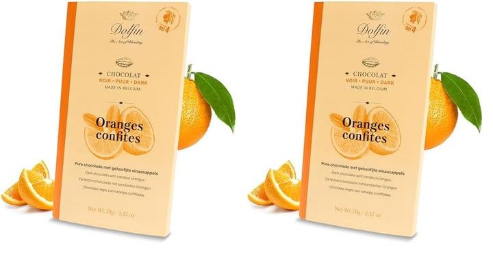 Dolfin 3Er-Pack Zartbitter-Schokolade Mit Lavendel - Klassisch Belgische Schokolade Aus Handwerklicher Herstellung, Mit Sanftem Lavendel - Premium-Süßigkeiten - Hergestellt in Belgien, 210 G