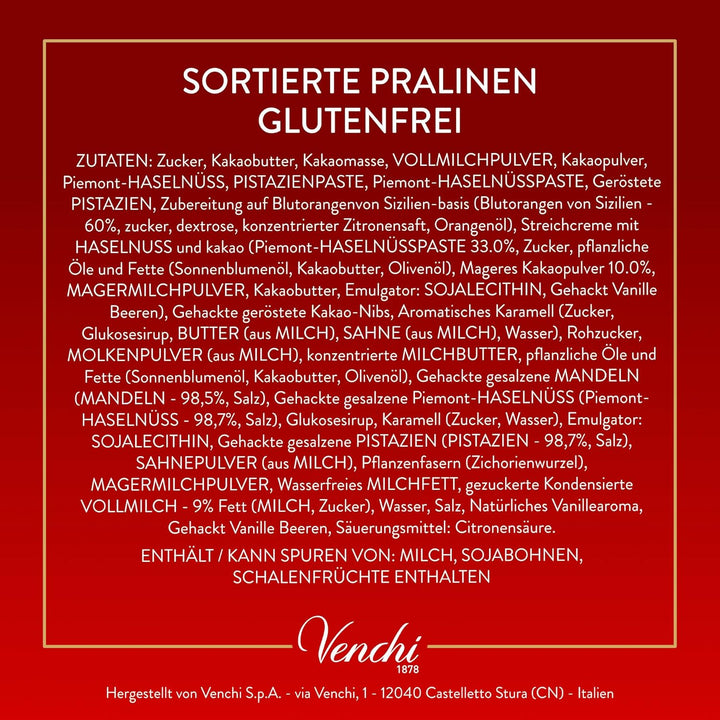 Venchi – Weihnachtskollektion – Geschenkbox Mit Verschiedenen Schokobarren-Und Chocoviar-Pralinen, 294 G – Mit Igp-Piemont Haselnuss – Geschenkidee – Glutenfrei