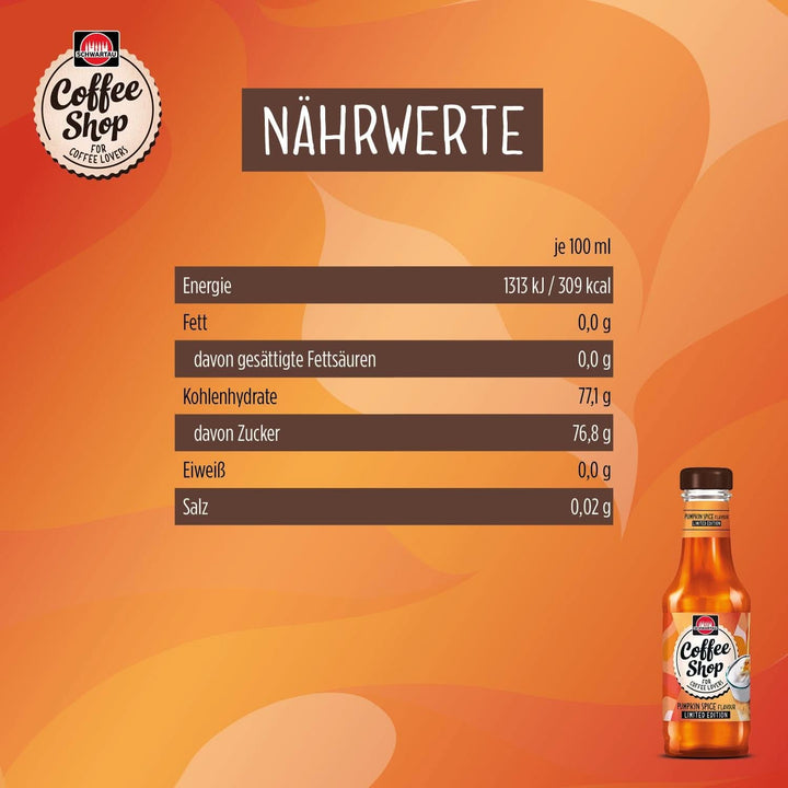 Schwartau Coffee, sirop de cafea pentru rafinarea specialităților de cafea, 200 ml